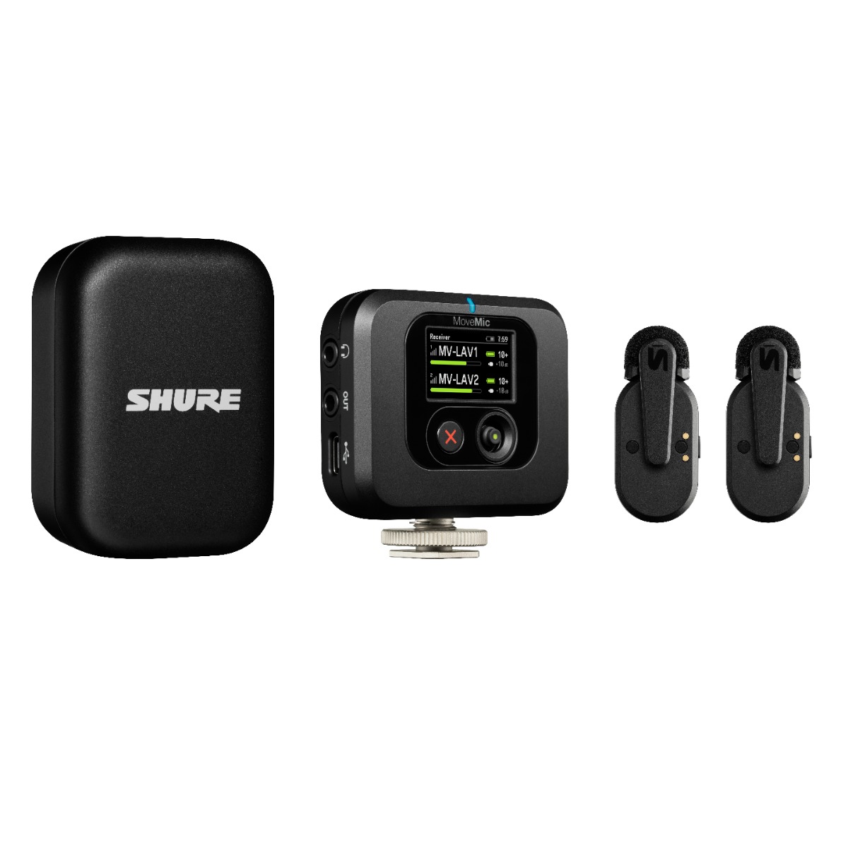 shure movemic one 2つとmovemic receiver Shure Movemic MV TWO KIT Z6 Wireless lavalier microphone
