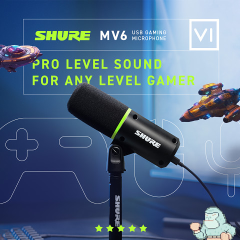 Shure MV6 USB GAMING MICROPHONE